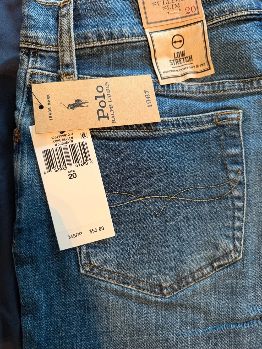 Ralph Lauren Straight-Leg Denim Jeans in Blue